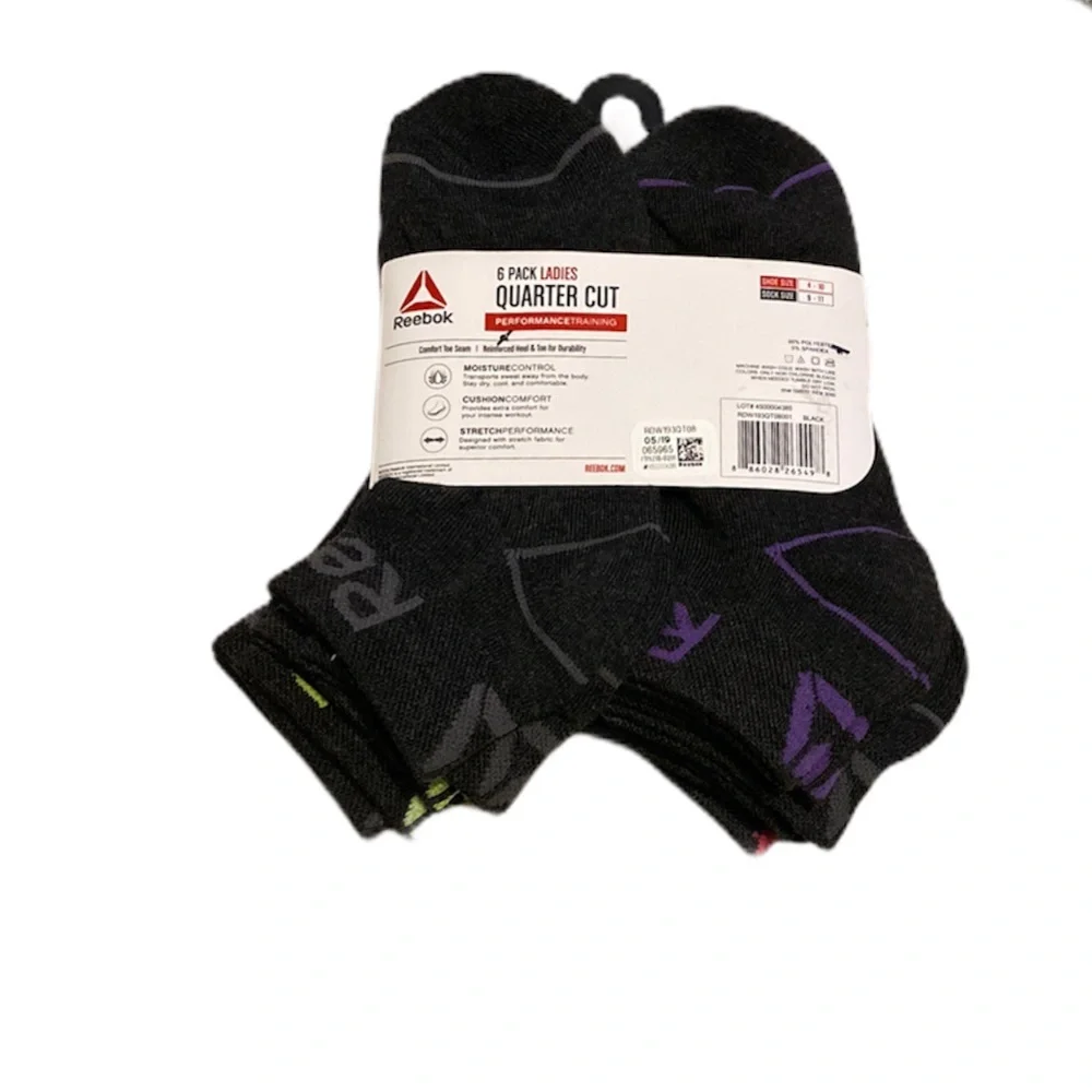 Reebok Ladies Quarter Cut Socks